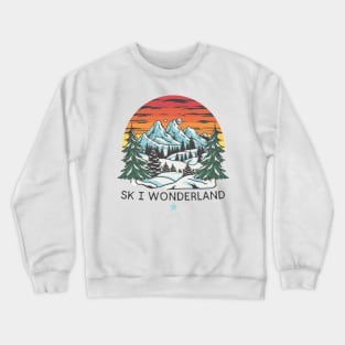 Winter Ski Wonderland,christmase Crewneck Sweatshirt